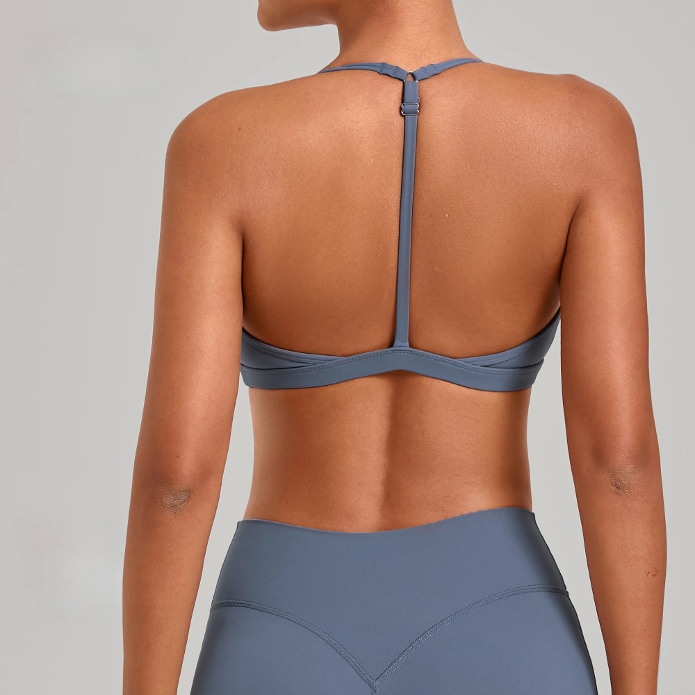 Sports Bra Racerback - Gimnasio entrenamiento Fitness Top correa ajustable