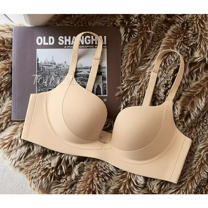 T Shirt Bra Seamless - Conjunto de sujetador push-up de media