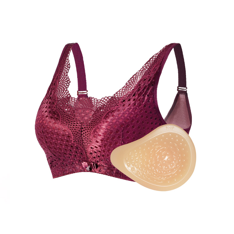 Mastectomy Bra Pocket - Sujetador de Silicona para Mujeres Post-Operadas