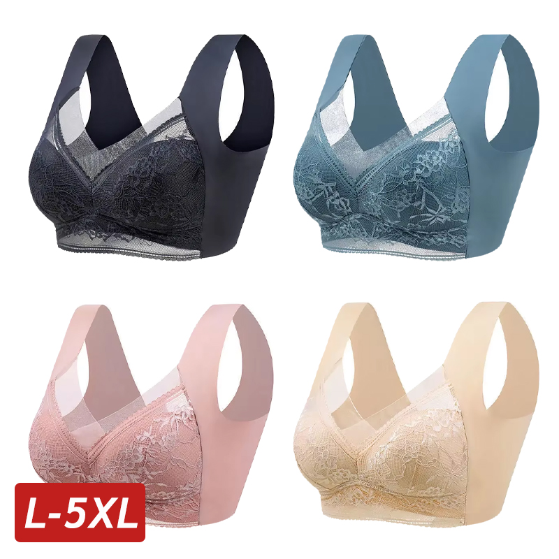 Mastectomy Bra Pocket - Sujetador push-up de seda helada sin
