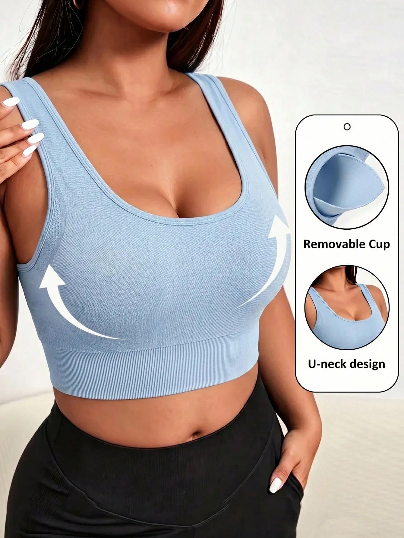Sujetador deportivo sin costur - Sports Bra Racerback reseña y precio